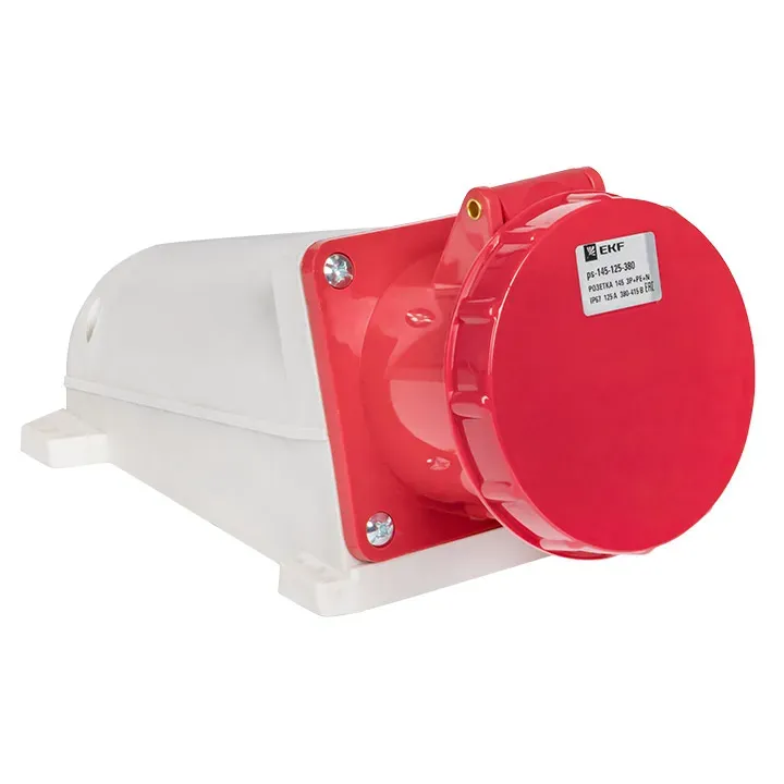 Розетка 145 3р+ре+n 125а 380в ip67 EKF PS-145-125-380