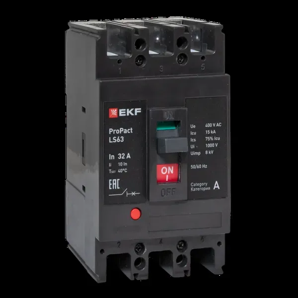 Ls63 15ка 3p 32а propact ekf EKF MCCB-63-15-3-32-LS