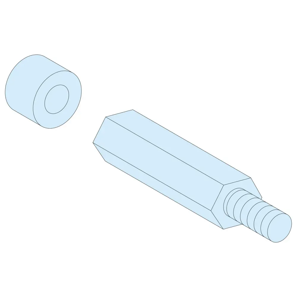 4 СТОЙКИ ДЛЯ РЕЕК М8, В = 40 + 10 ММ SE (Schneider) LVS03199