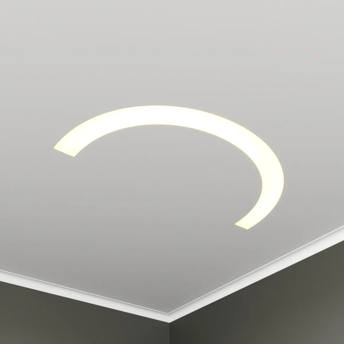 Светильник светодиодный RVE-LBX-ARCO-2030-V (Полукольцо 2030х1030х100мм S80мм 76Вт встраиваемый 4000K Белый) RVElektro RVE00003091