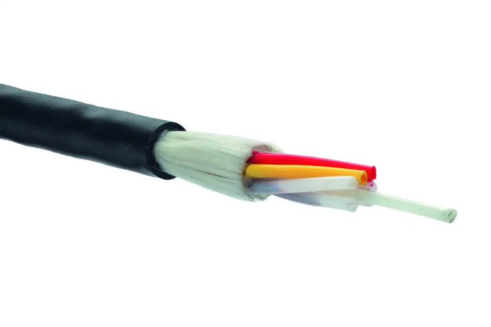 Кабель волоконно-оптический модульный Т12-IND с центральным силовым элементом, внутренний/внешний, 1x50/125 OM3 нг(А)-HFLTx, черный