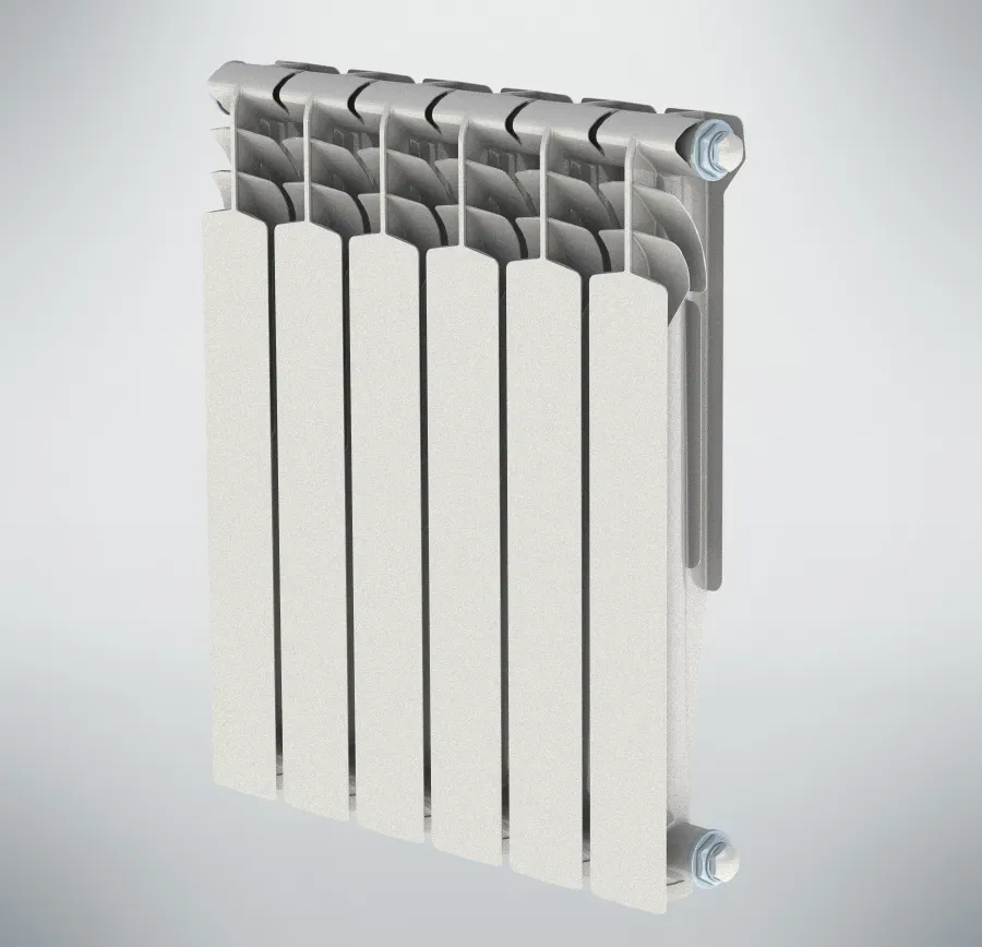 Радиатор алюминиевый секционный 500/100/6 боковое подключение НРЗ БП-00014087