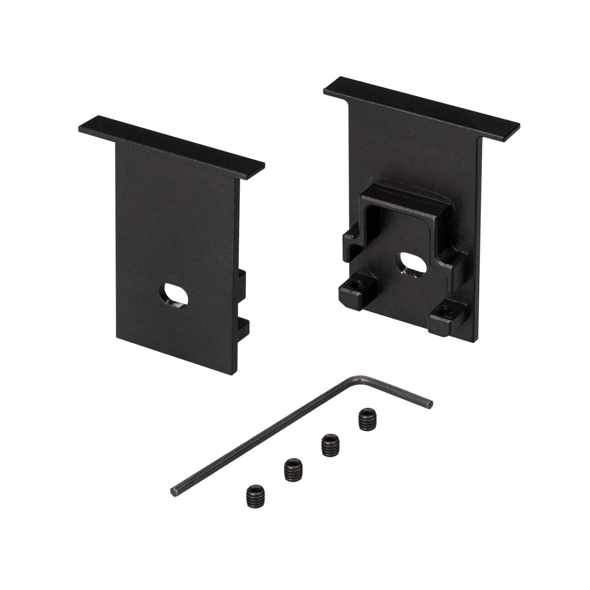 Заглушка SL-COMFORT-2542-F BLACK c отверстием (ARL, Металл) Arlight 031783