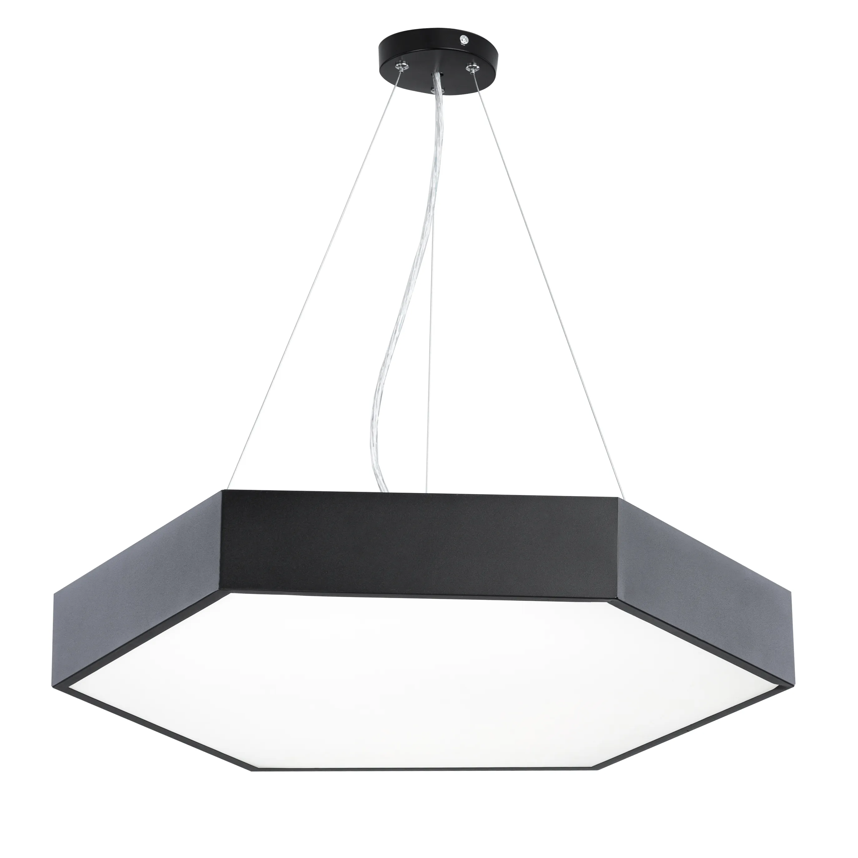 Светильник светодиодный Geometria Hexagon SPO-121-B-40K-038 38Вт 4000К 4000Лм IP40 600х80 черный подвесной ЭРА Б0050551