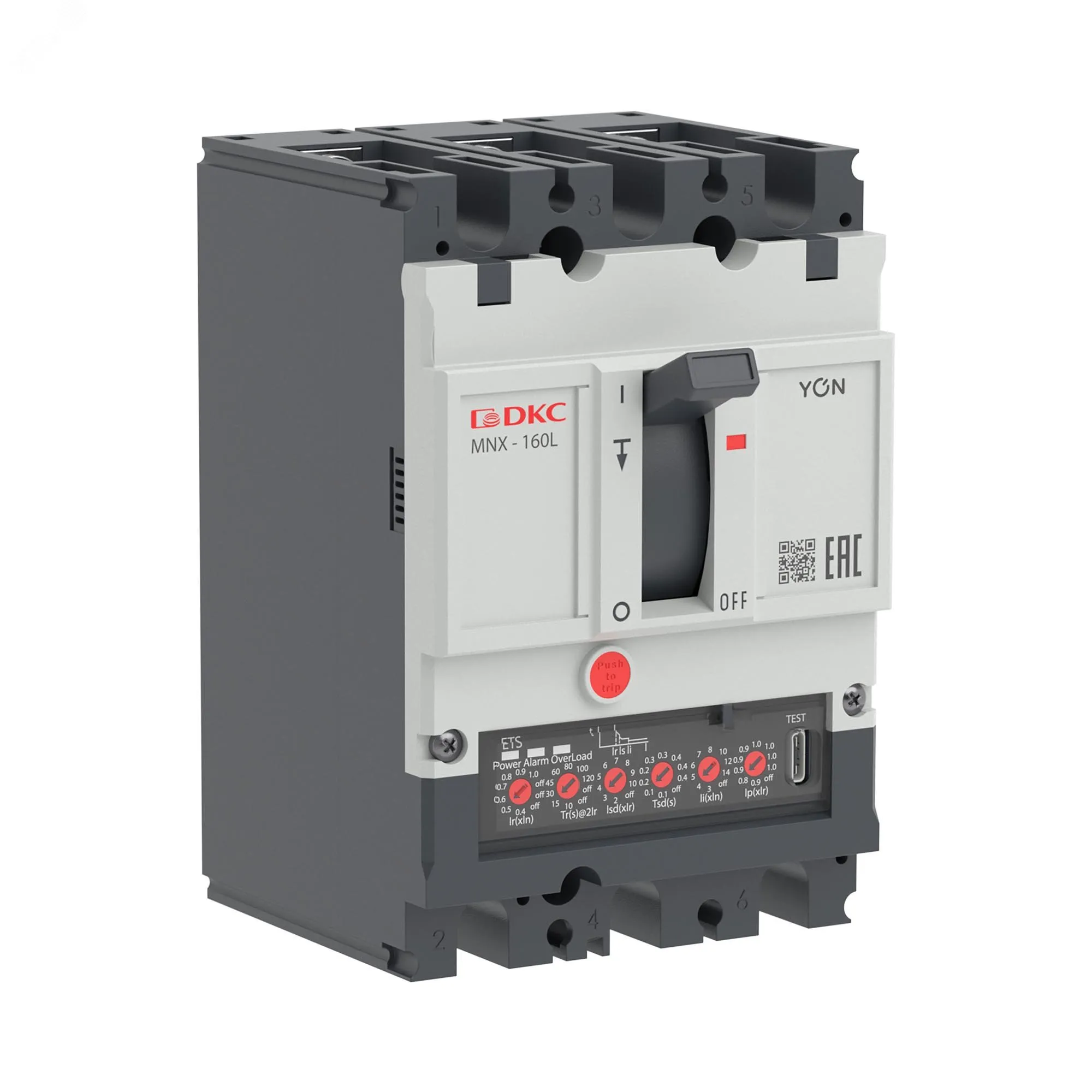 Авт. выкл. yon pro mnx160l 3p 160a 70ka при ac415v расц. ets ДКС MNX160L3PETS0160