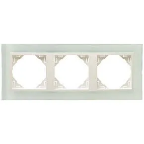 Efapel 90930 TCG 3-х местная рамка, стекло/лёд Efapel 90930 TCG