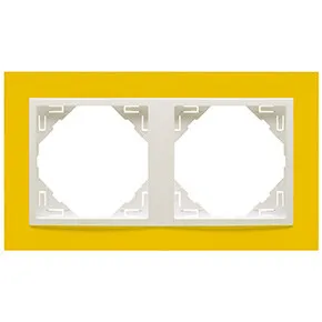 Efapel 90920 TRG Двойная рамка, желтый/лед Efapel 90920 TRG