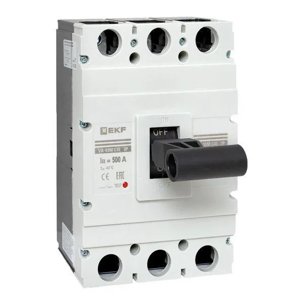 Выключатель автоматический 99м 630/500а 3 фазы 50ка EKF MCCB99-630-500M