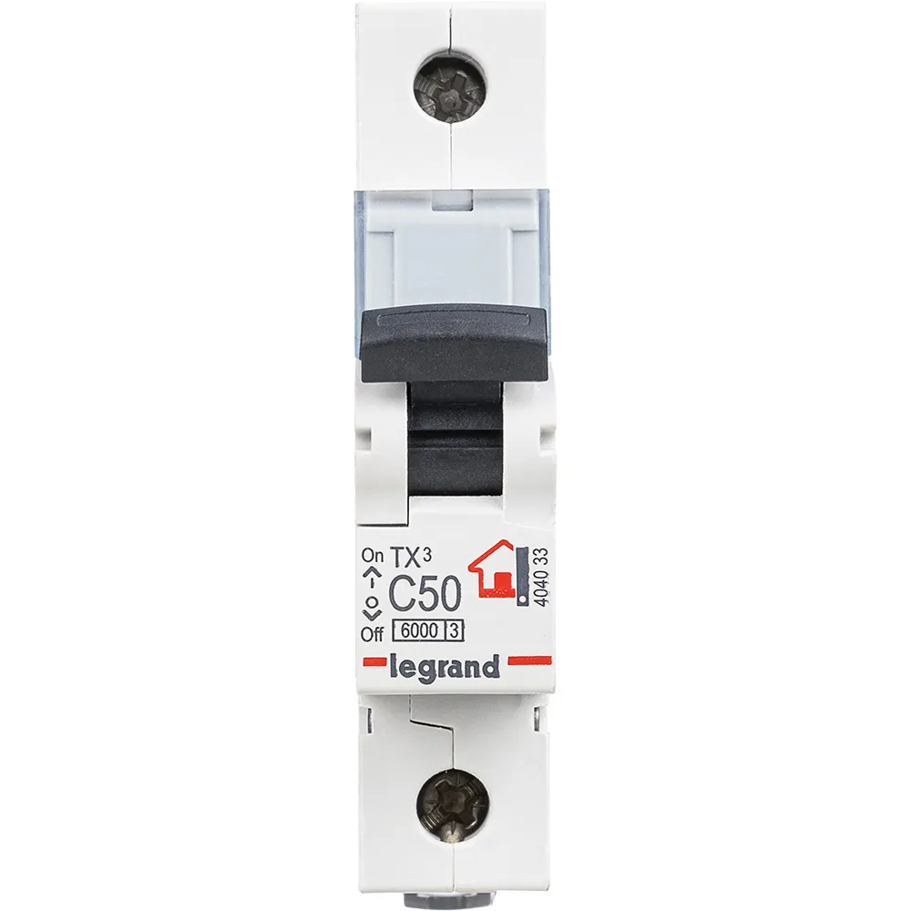 Выключатель автоматический однополюсный 50а c tx3 6ка LEGRAND/DACCORD 404033