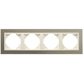 Efapel 90940 TTP 4-х местная рамка, титан/жемчуг Efapel 90940 TTP