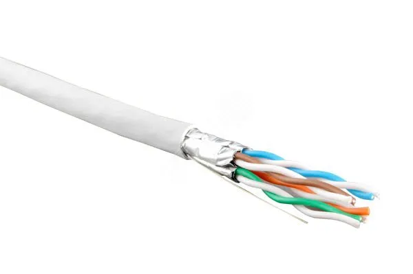Витая пара U/FTP кат 6 4 пары AWG23 solid IN LSZH нг(А)-HF белый 500м