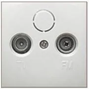 Ecoplast Накладка розетки TV+FM+SAT 2(3) (белый) LK60 Экопласт 865204