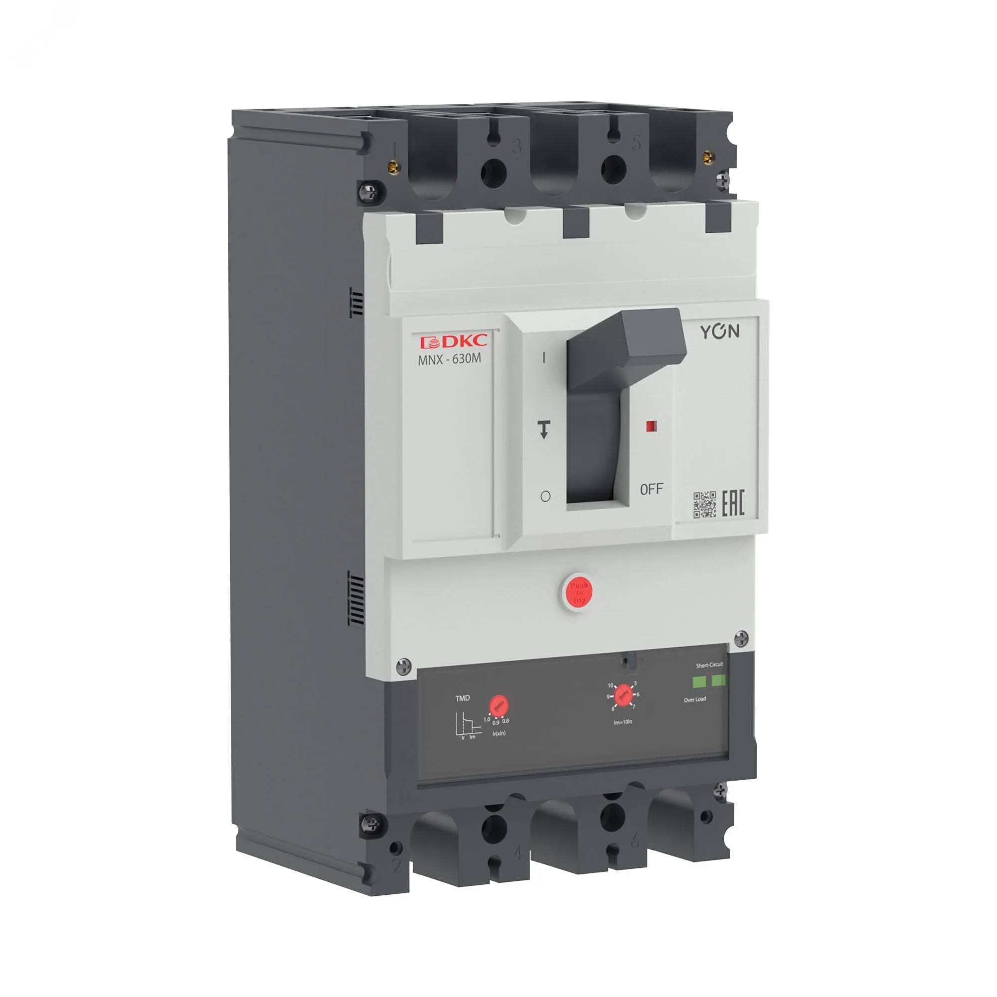 Авт. выкл. yon pro mnx630m 3p 630a 100ka при ac415v расц. tmd ДКС MNX630M3PTMD0630