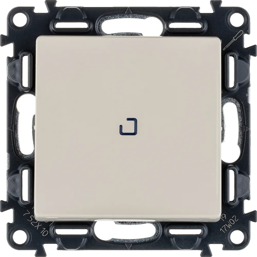 Valena LIFE Выключатель 10АХ 250В с подсветкой С лицевой панелью Слоновая кость LEGRAND 752510