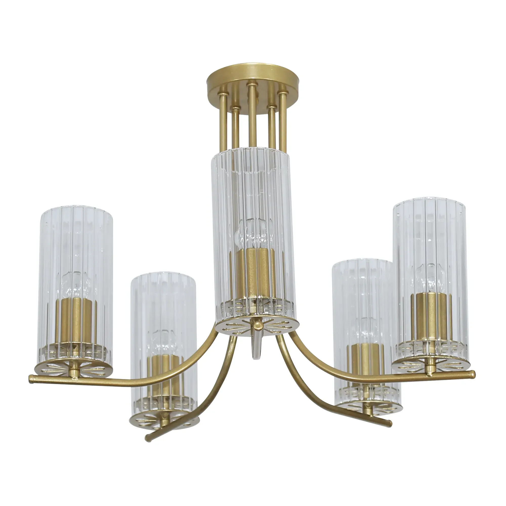 Светильник Ария 151 зол. (Плафон 0014) НПБ 01-5х60-164  потолочный ЭЛЕТЕХ 1005405236