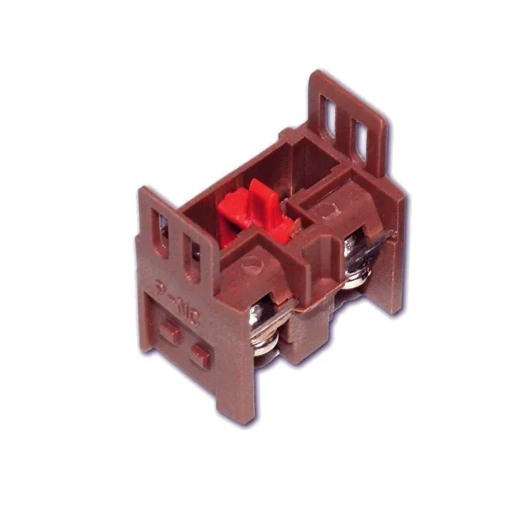 Контакт дополнительный для светосигнальной арматуры NC бордовый EKF pbn-01-r