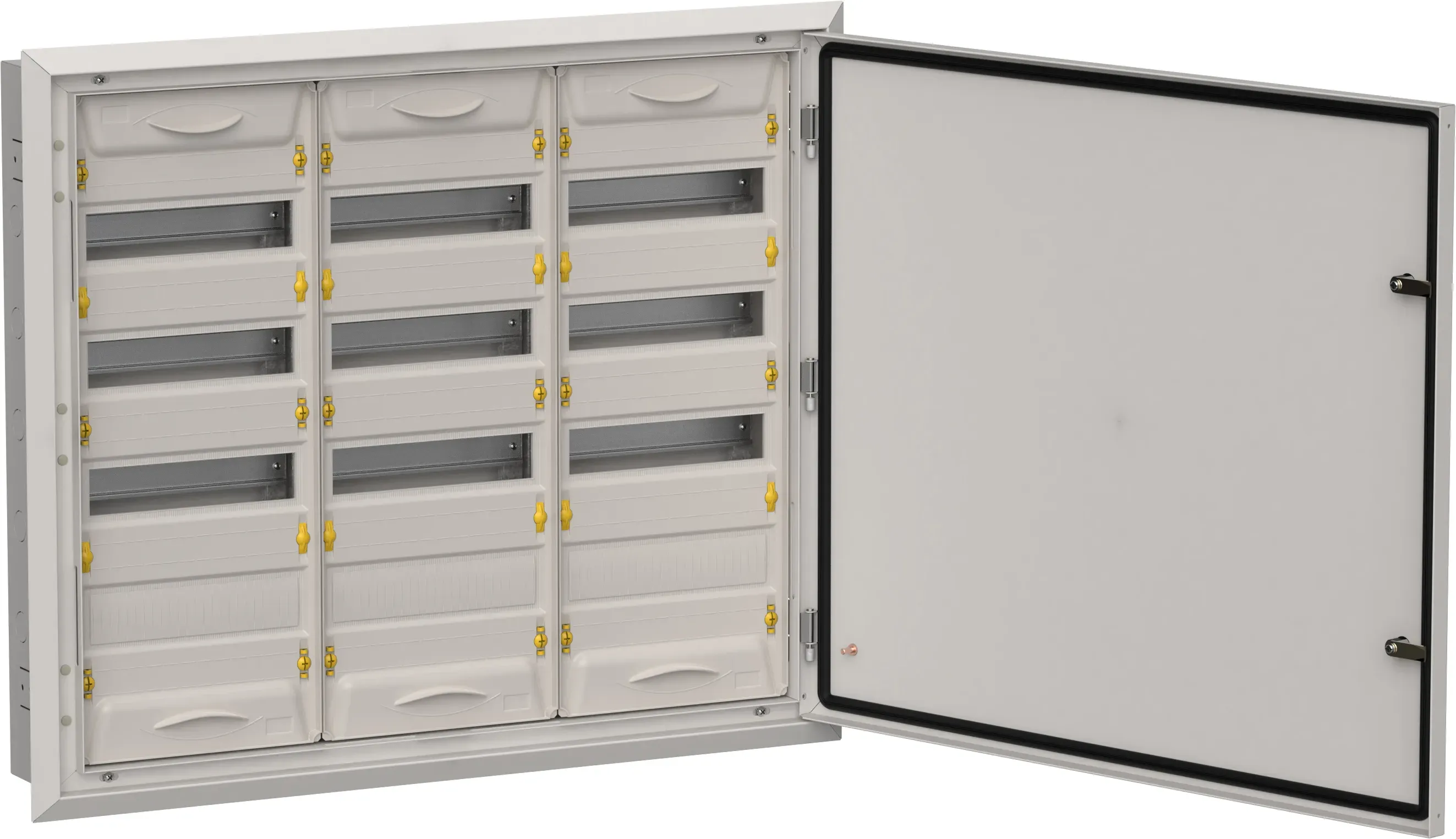 Titan 5 корпус металлический щрв-144 (3х48) 755х885х130мм ip31 серый (две двери) IEK TI5-50-V-3X048-31-7035