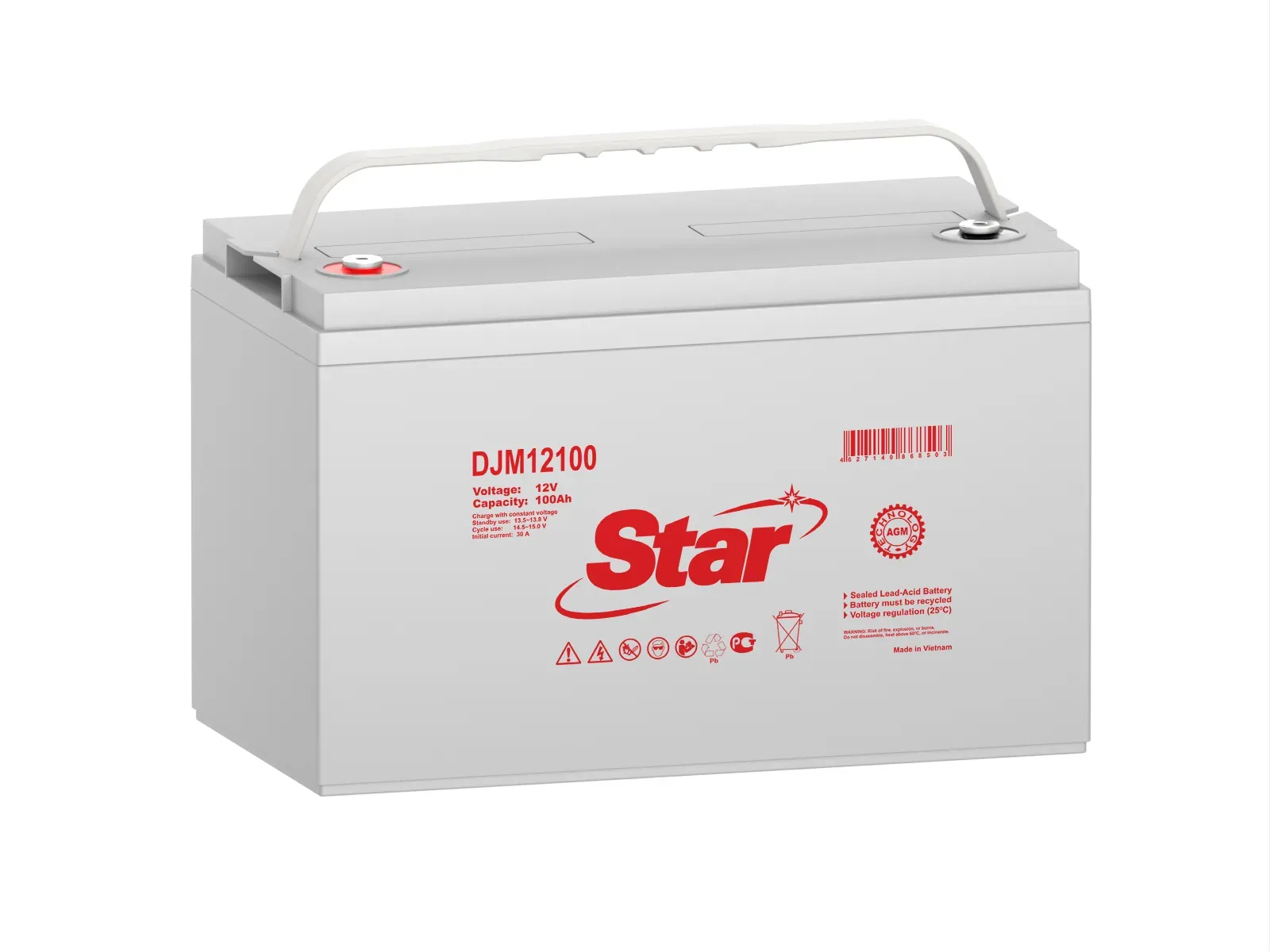 Аккумуляторная батарея DJM 12В 100Ач STAR STAR DJM12100 STAR