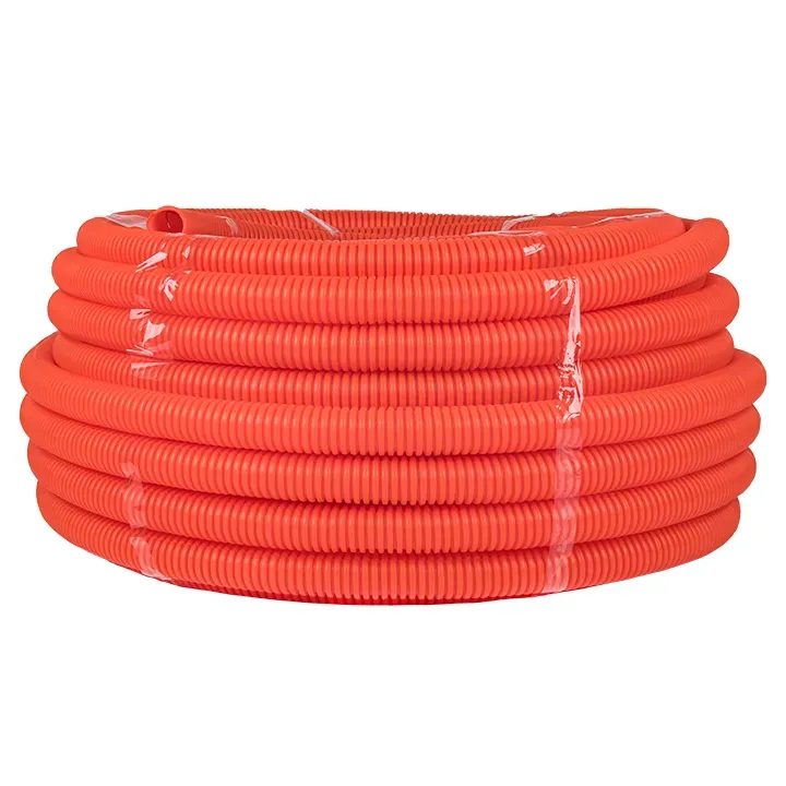 Труба гофрированная пнд с зондом оранжевая d63мм (15м) plast proxima EKF TPND-63-O