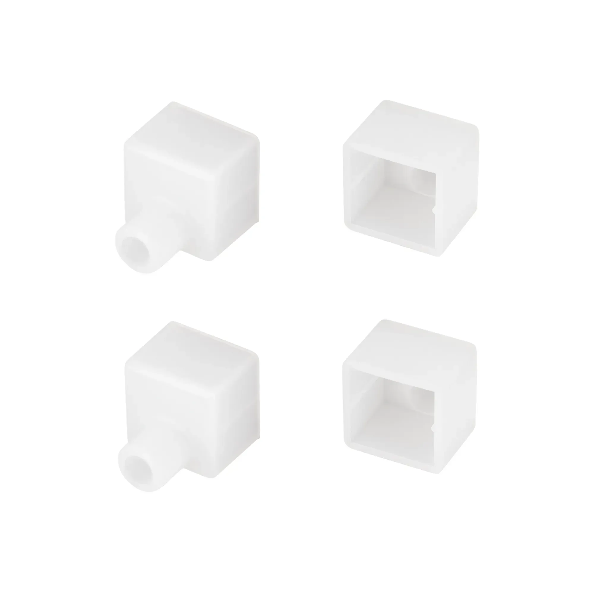 Заглушка WPH-FLEX-1616 WHITE с отверстием (пластик) Arlight 040863