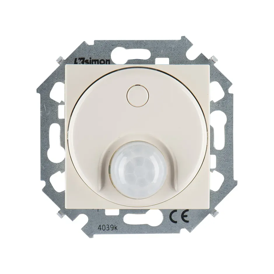 15 Выключатель с датчиком движения 500Вт 230В винтовые зажимы слоновая кость Simon 1591721-031