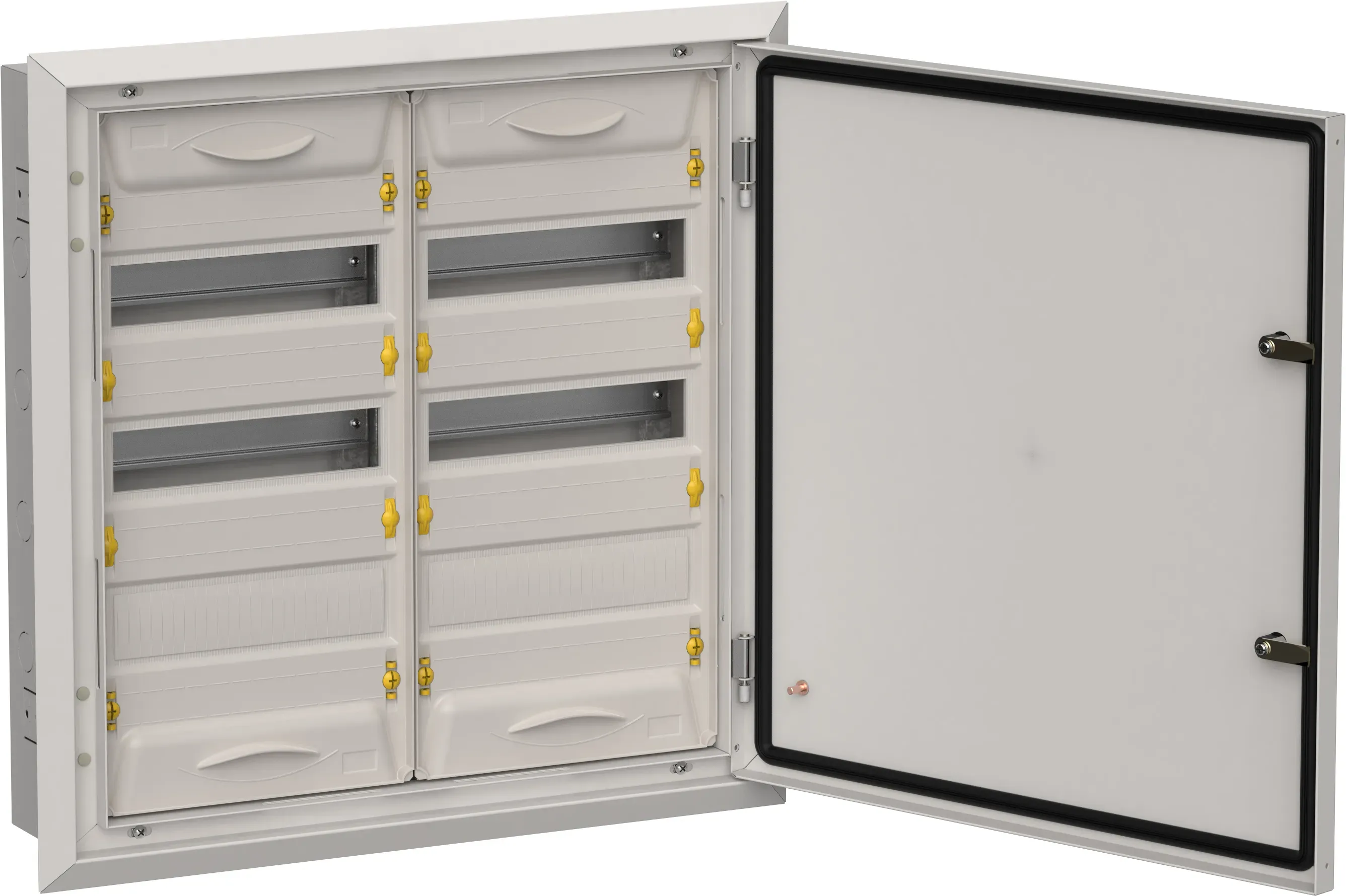 Titan 5 корпус металлический щрв-72 (2х36) 630х625х130мм ip31 серый (одна дверь) IEK TI5-50-V-2X036-31-7035