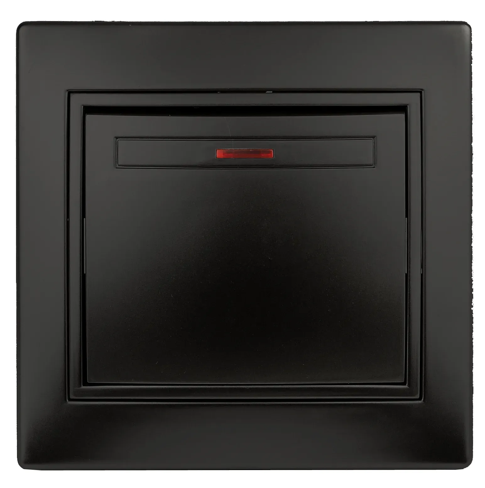 Выключатель Intro Plano 1-102-05 одноклавишный с подсветкой, 10А-250В, IP20, СУ, антрацит ЭРА Б0053734