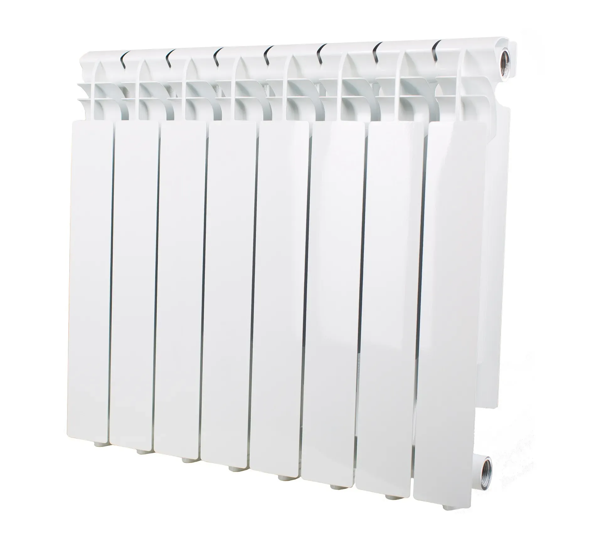 Радиатор алюминиевый секционный 500/90/8 боковое подключение Oasis Р0000108228