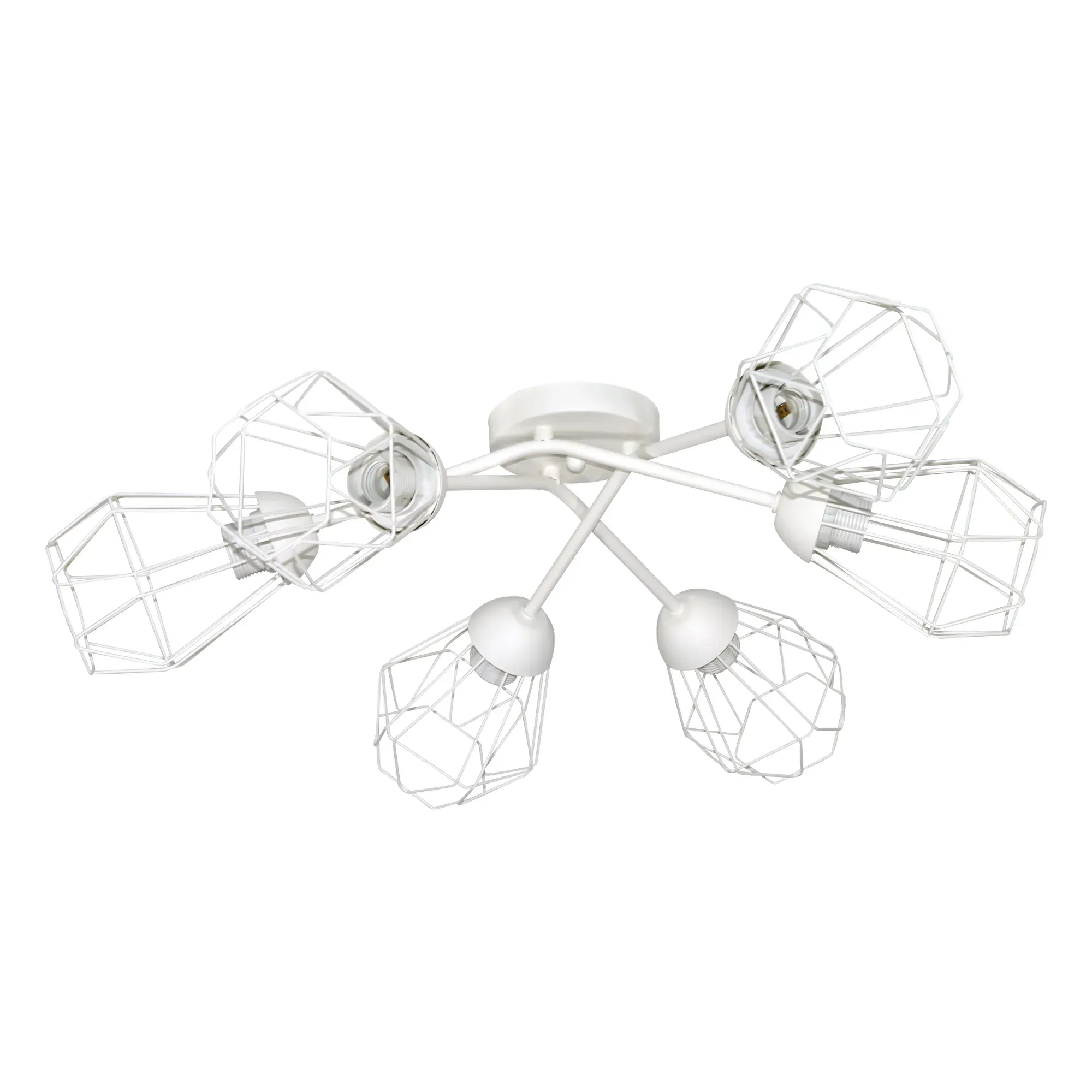 Светильник Кристаль 161 бел. муар НПБ 01-6х60-122 Е27  потолочный ЭЛЕТЕХ 1005405223