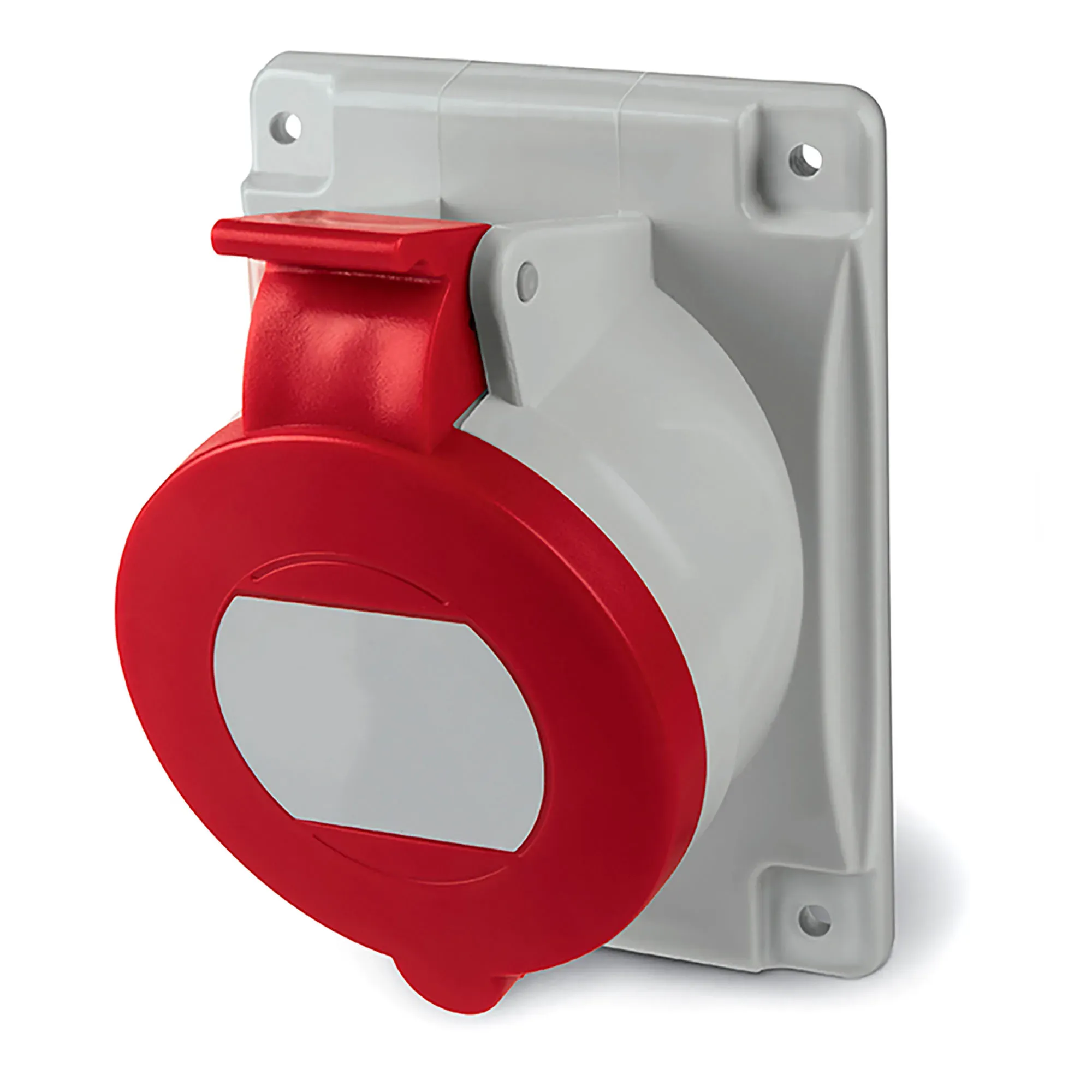 Розетка скрытой установки с наклоном  ip44 32а 3p+e 400в. пружинный зажим. ДКС DIS4133266F