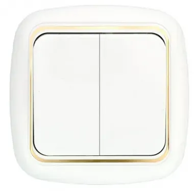 Выключатель двухклавишный скрытый БелТИЗ Выключатель С5 6-164