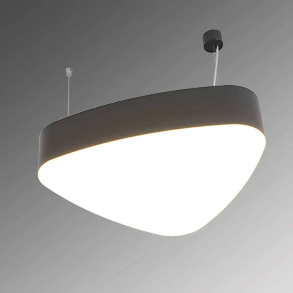 Светильник светодиодный RVE-LBX-LITUS-400-P (Треугольник Рело закругл. 400х380х100мм 16Вт Подвесной 4000К Белый) RVElektro RVE00000794