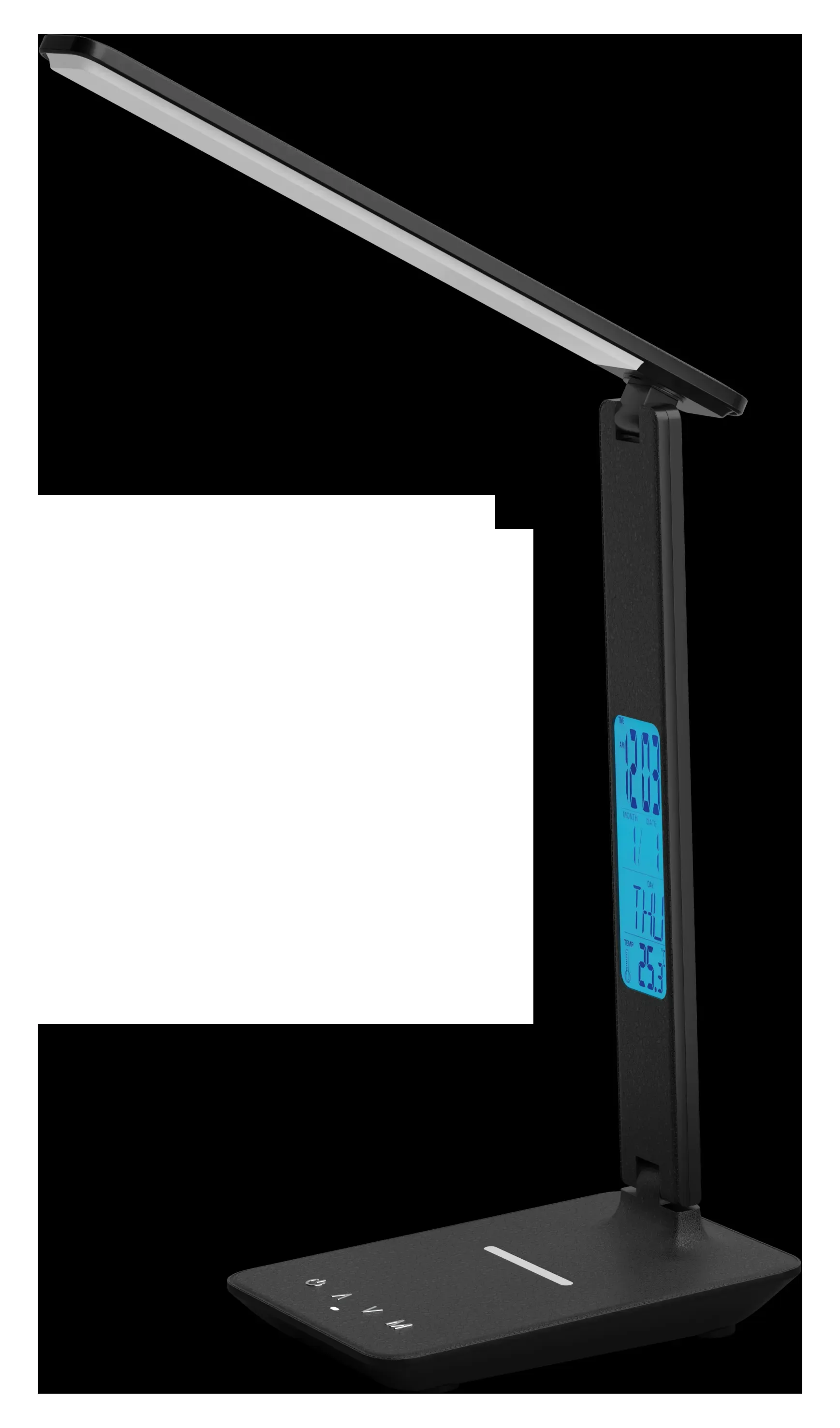 Светильник настольный светодиодный сетевой TL-11DRCH-B (11 W) черный (USB, Qi зарядка) Росэл 24650