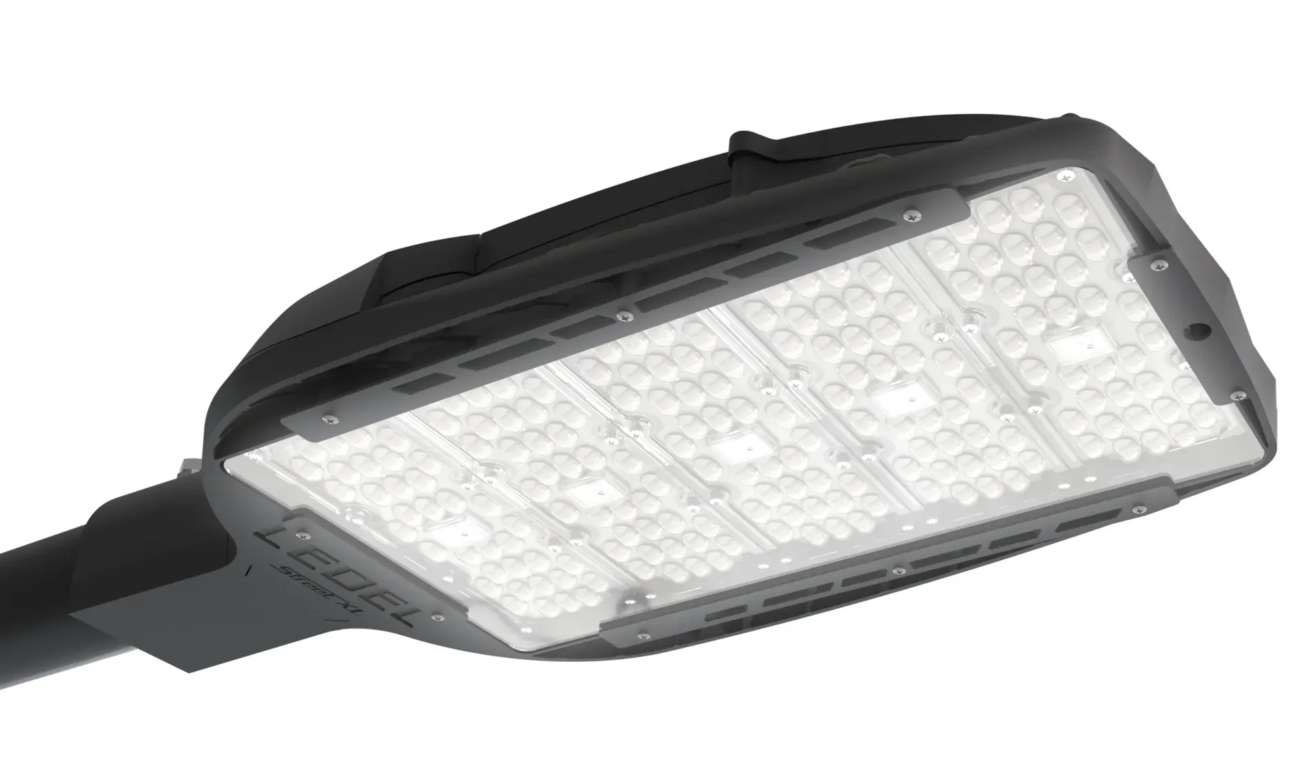 Светильник Street X1 Pro/195/Ш8М/740/К5/05/MT-КМ/К/230AC IP66 RAL7015 SG LEDEL XP195-8412-425-1281