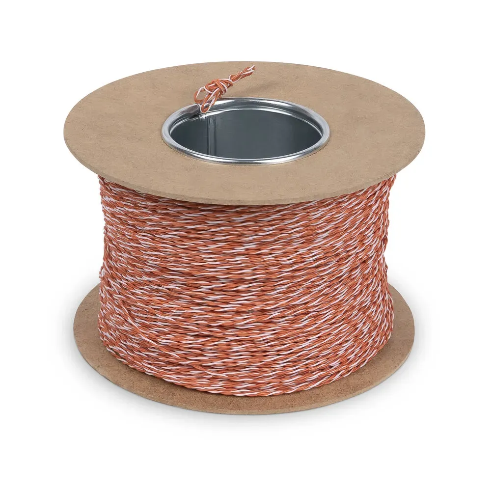 Витая пара кроссировачная U/UTP Cat 5e 1 пара 24 AWG solid без внешней оболочки оранж 100м