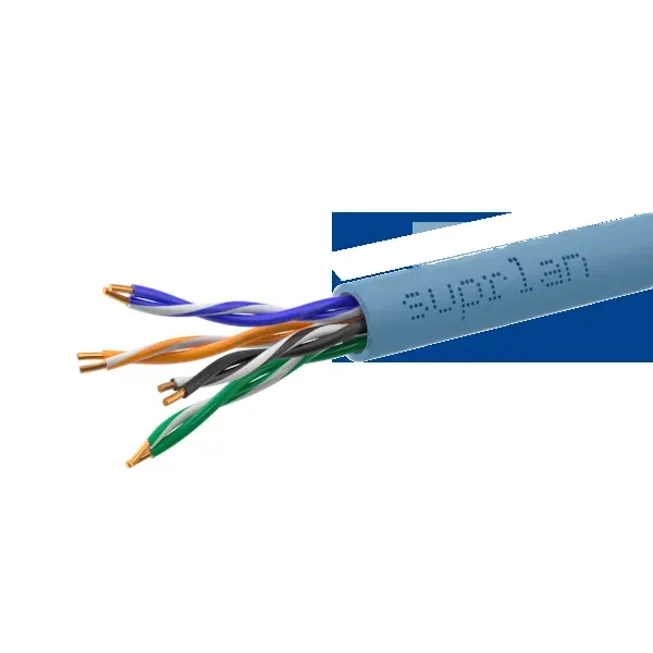 Витая пара SUPRLAN Premium U/UTP 5e 4x2x0.52 Cu нг(А)-LSLTx Project In. 305м (RUS Синий)