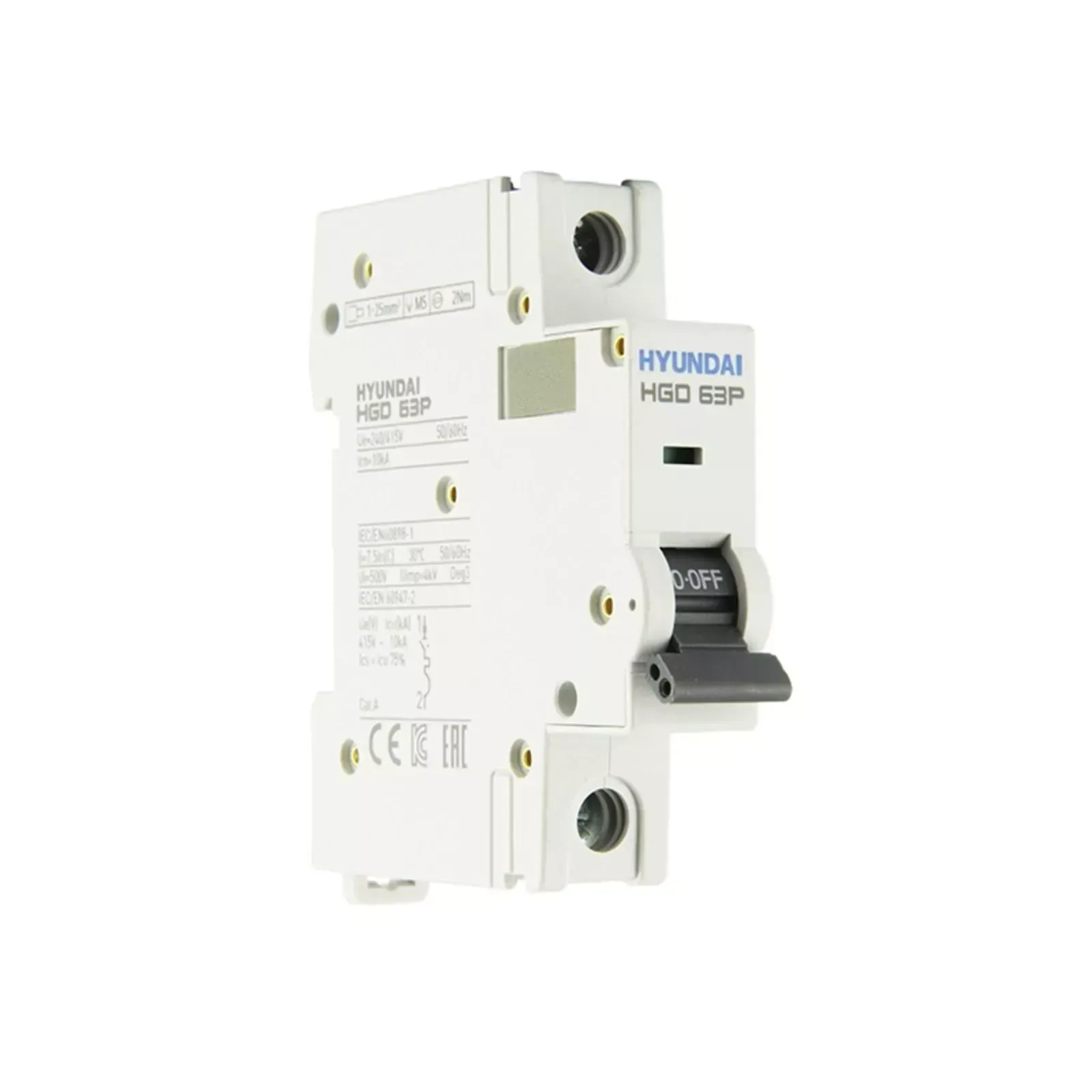 Автоматический выключатель hgd63p 1pmcs0000c 000061 полюс, 6а, ток к.з. 10ka, хар-ка c ЭЛКОМ 13.04.000910