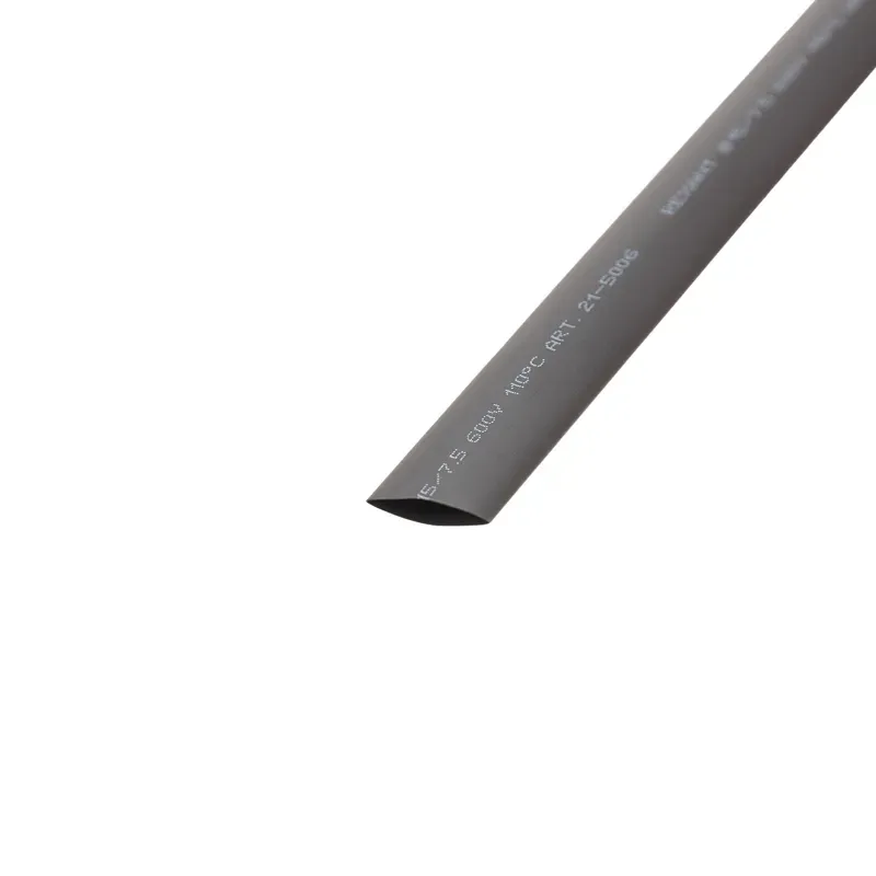 Термоусаживаемая трубка 15,0 7,5 мм, черная, упаковка 50 шт. по 1 м, REXANT REXANT 21-5006