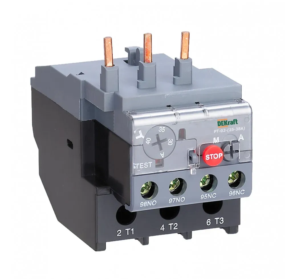 Реле тепловое для контакторов 25А-38А 30.0А-40.0А SE (Dekraft) 23170DEK