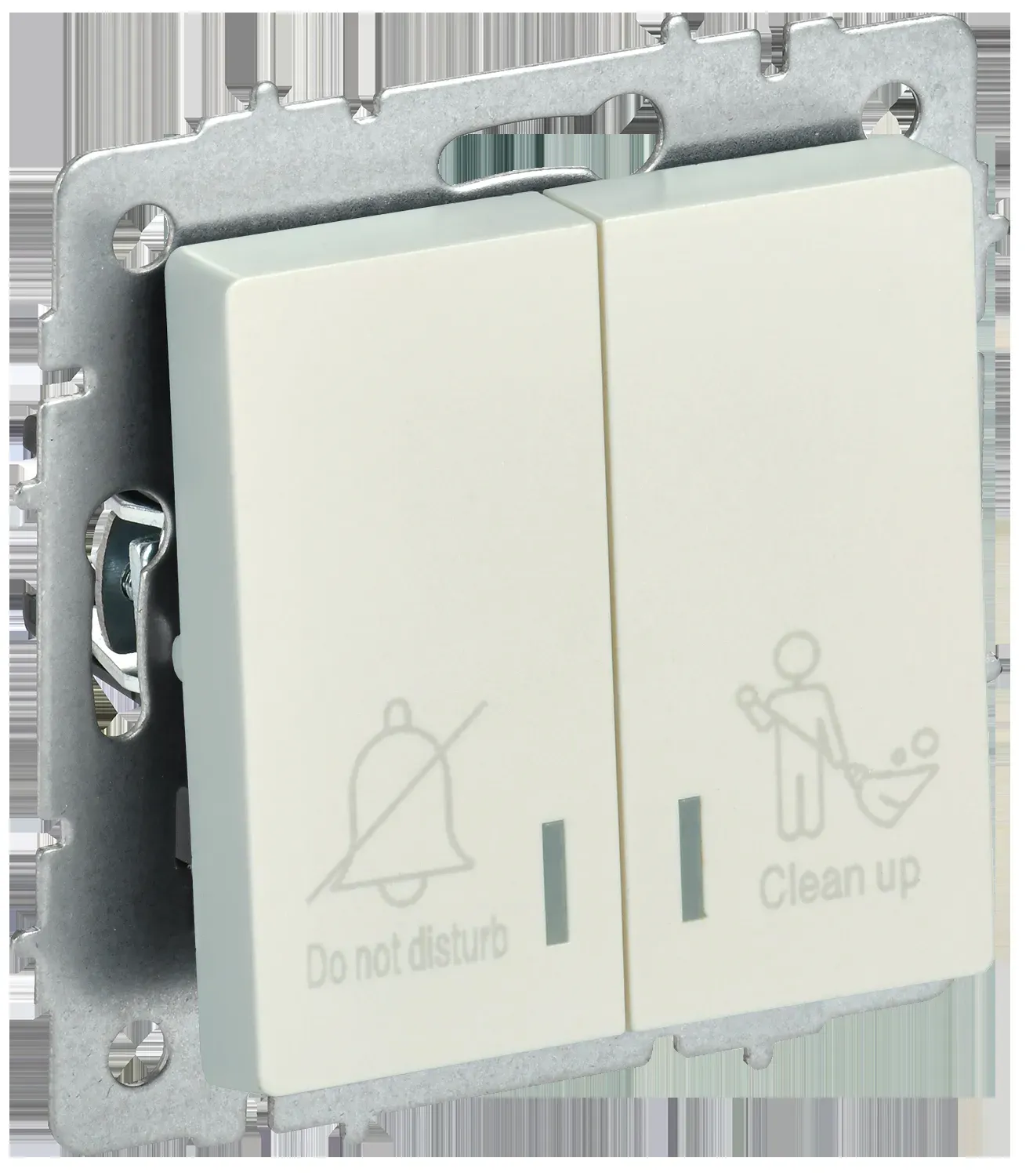 BRITE Выключатель 2-клавишный с индикацией для отелей 10А ВС10-2-9-БрЖ жемчуг IEK IEK BR-V20-2-10-K36