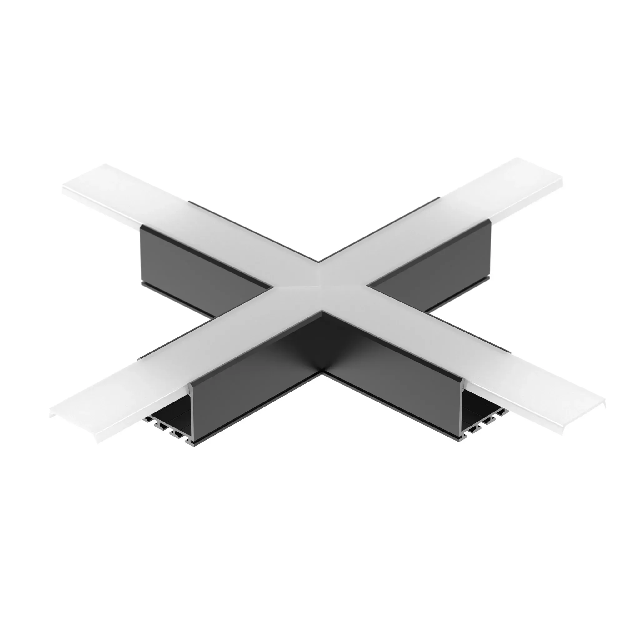 Крестовина PLS-LOCK-H25-Х90 BLACK (с экраном MAT-L) (ARL, Металл) Arlight 031269