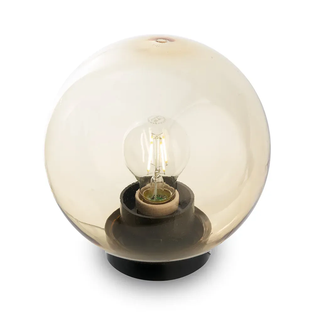 Светильник НТУ-01-60-203 Шар d=200мм золотой Е27 на трубу IP44 FERON 11563