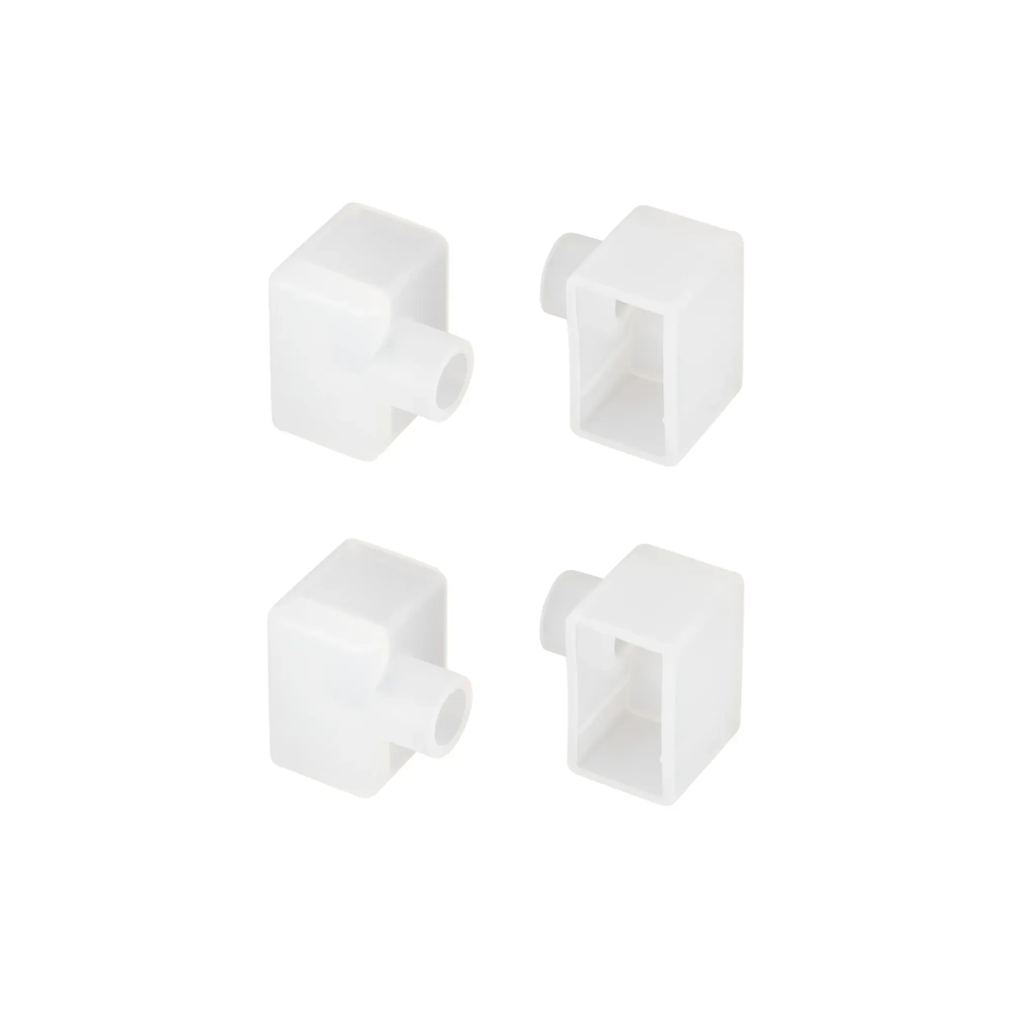 Заглушка WPH-FLEX-1018-SIDE WHITE с отверстием (пластик) Arlight 040856