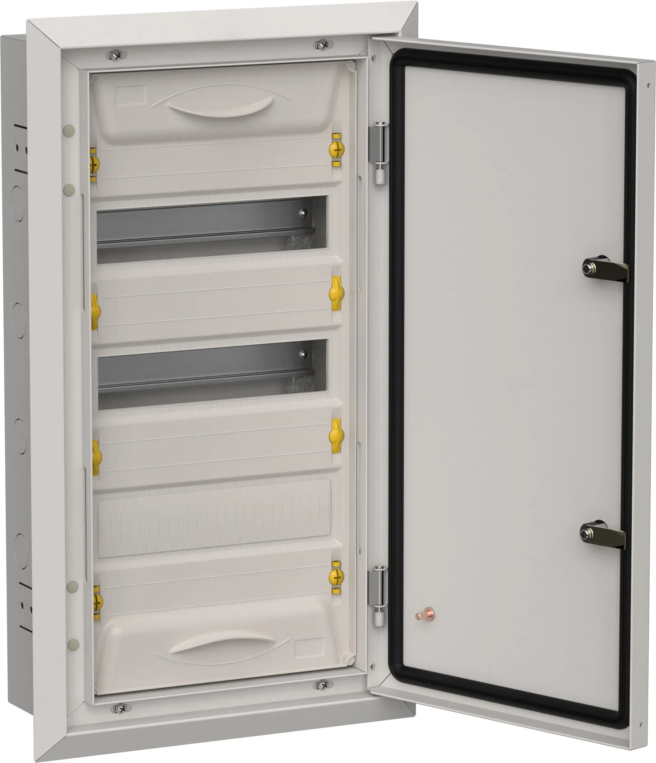 Titan 5 корпус металлический щрв-36 (1х36) 630х365х130мм ip31 серый (одна дверь) IEK TI5-50-V-036-31-7035