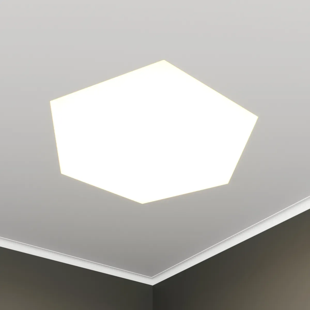 Светильник светодиодный RVE-LBX-HEXA-930-V (Шестиугольник 930х809х100мм 81Вт встраиваемый 4000K Белый) RVElektro RVE00003120