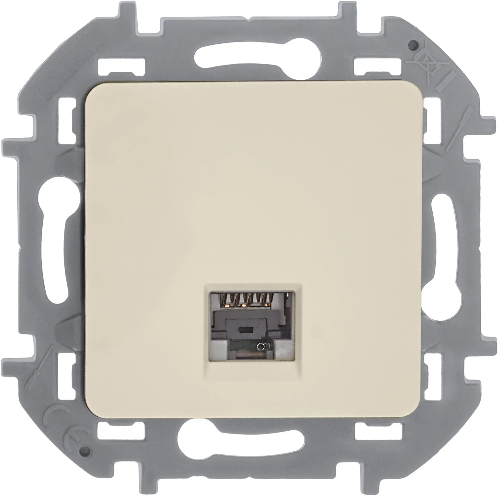 INSPIRIA розетка информационная RJ 45 категория 5e UTP слоновая кость