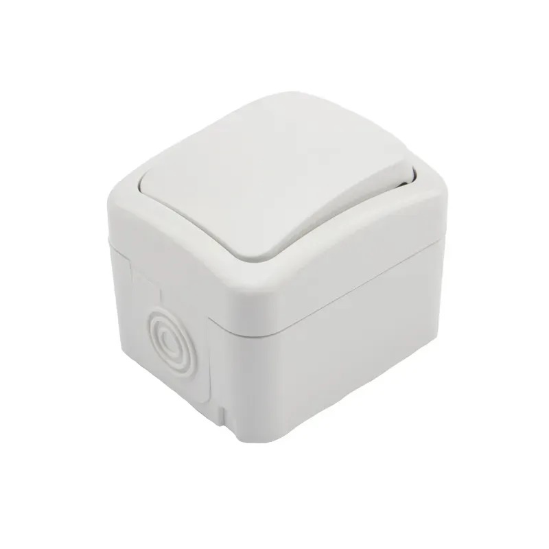 Выключатель одноклавишный Mini OG IP54, о/у, белый REXANT KR-78-0601