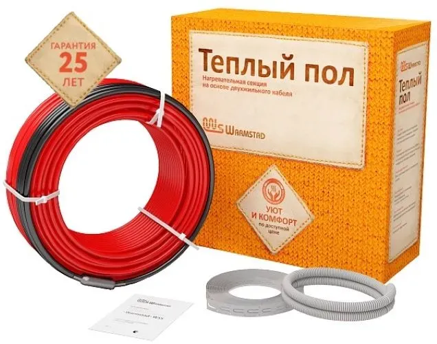 Кабель нагревательный для теплого пола Warmstad WSS 220 Вт 15.5 м Теплолюкс 100035643600