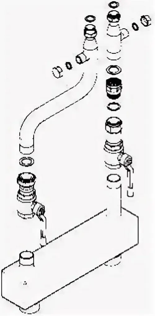 Комплект для подключения расширительного бака для POWER HT+ 50-70 кВт BAXI 7213919
