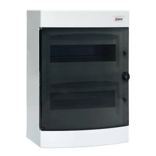 щит распределительный навесной unix прозрачная дверь 2х12 (24) модулей 361x287x112 ip40 EKF UX-2X12-N